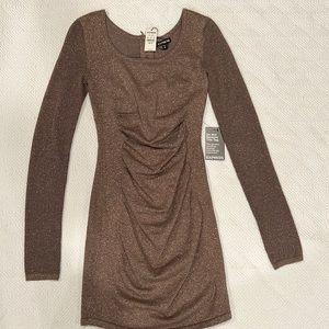 Express mini dress, copper, size xs